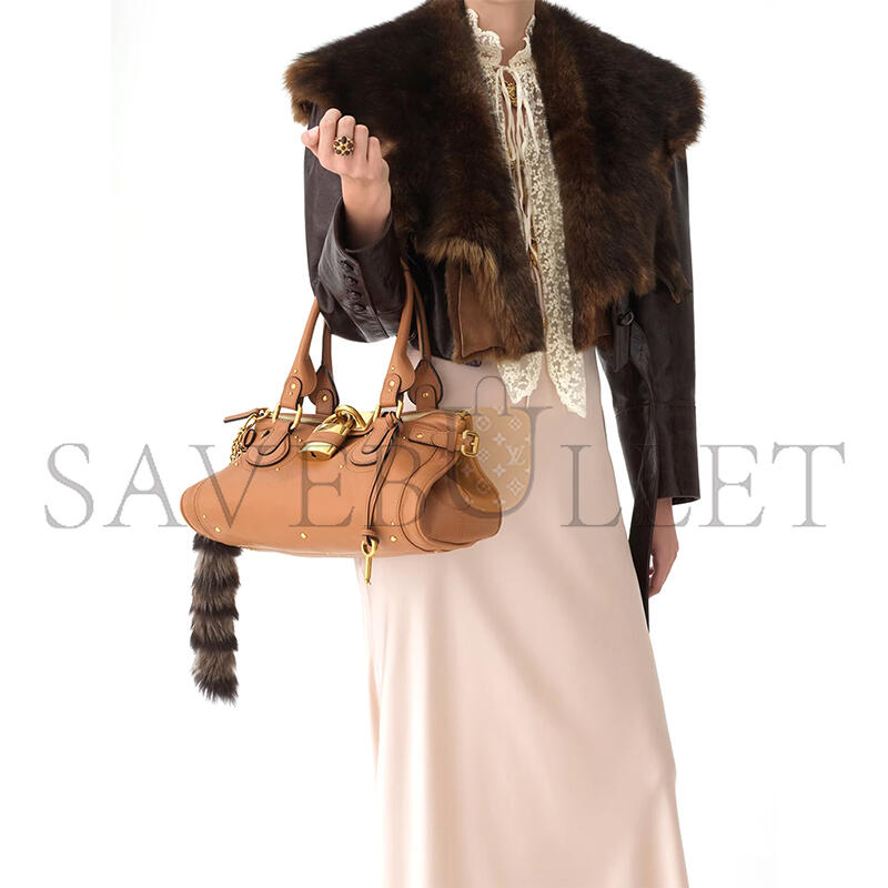 Ch10É paddington bag in grained leather ch25ws802p75209 (36*18*18cm)